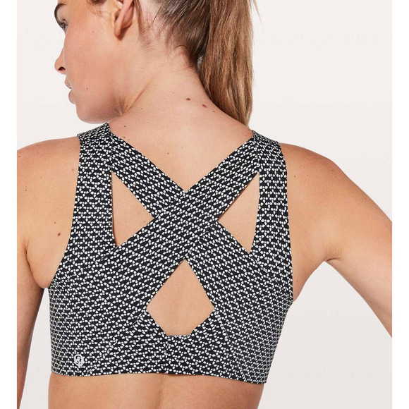lululemon athletica Other - Lululemon Enlite Sports Bra Monochromic Black-34DD